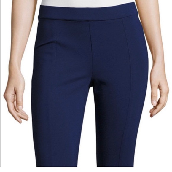 NWT TORY BURCH BLUE STRETCH PANTS Size XS - Picture 4 of 13